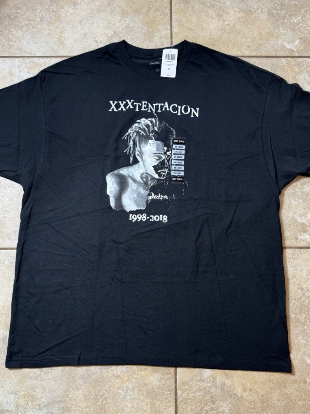 XXXTentacion Tribute Portrait T-Shirt Size 2XL New With Tags